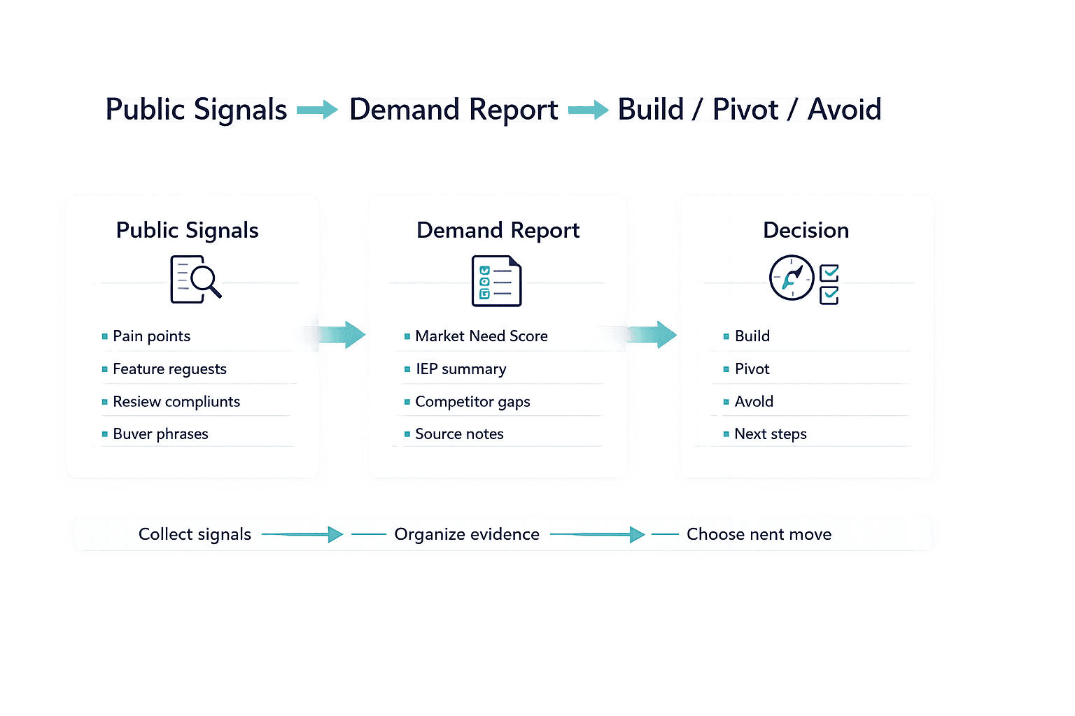 DemandProofHQ public signals to validation report workflow